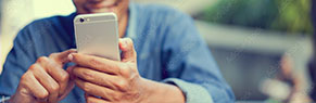 Man holding cell phone