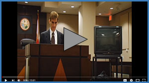Screen shot of Domestic Injunctions Hearing video